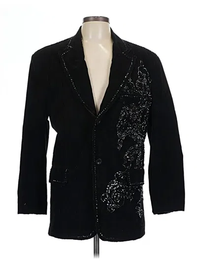Pre-owned Assorted Brands Blazer Jacket In Black