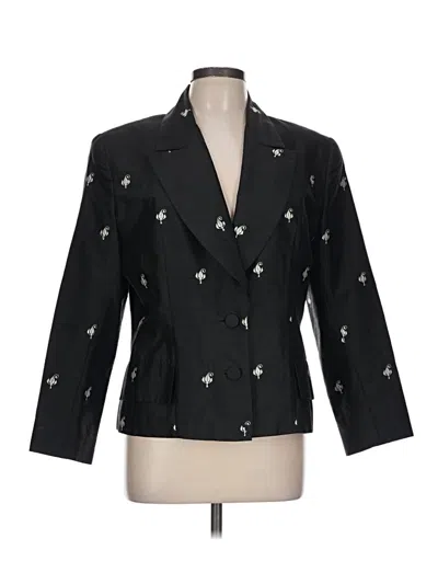 Pre-owned Assorted Brands Blazer Jacket In Black