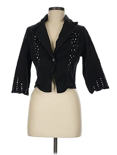 Pre-owned Assorted Brands Blazer Jacket In Black