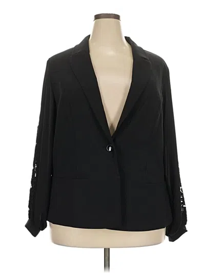 Pre-owned Assorted Brands Blazer Jacket In Black