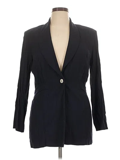 Pre-owned Assorted Brands Blazer Jacket In Black