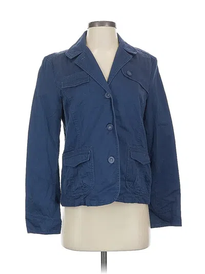 Pre-owned Assorted Brands Blazer Jacket In Blue