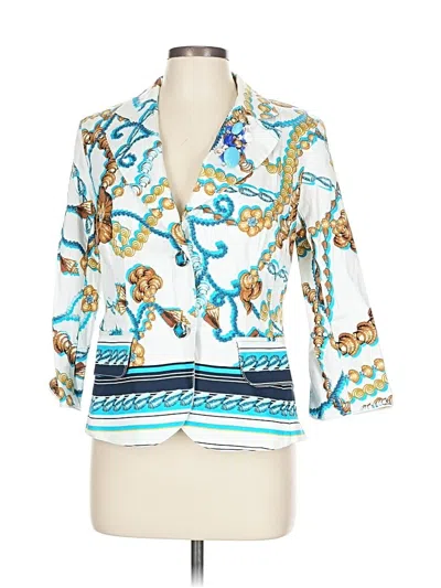 Pre-owned Assorted Brands Blazer Jacket In Blue