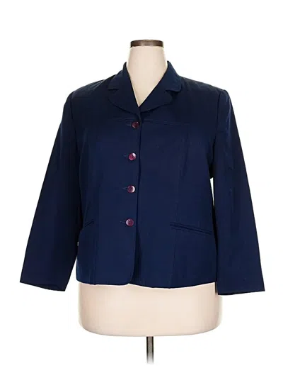 Pre-owned Assorted Brands Blazer Jacket In Blue