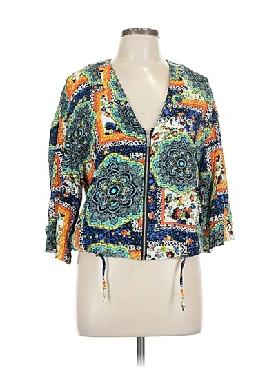 Pre-owned Assorted Brands Blazer Jacket In Blue