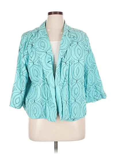 Pre-owned Assorted Brands Blazer Jacket In Blue