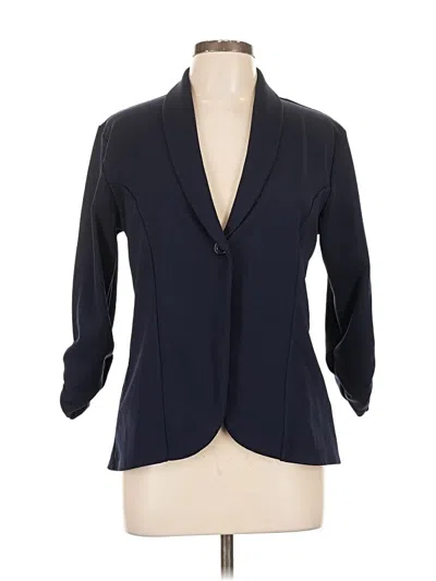 Pre-owned Assorted Brands Blazer Jacket In Blue