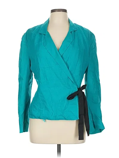 Pre-owned Assorted Brands Blazer Jacket In Blue