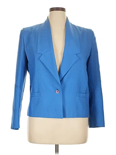 Pre-owned Assorted Brands Blazer Jacket In Blue