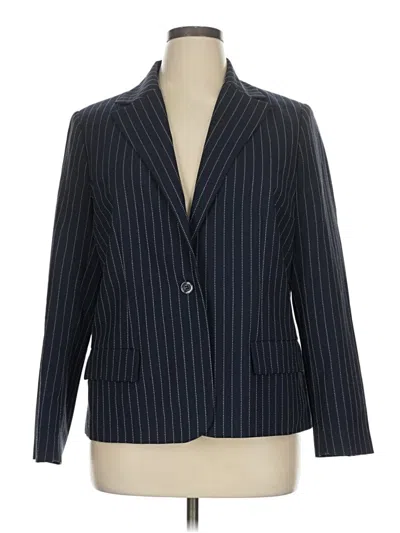 Pre-owned Assorted Brands Blazer Jacket In Blue