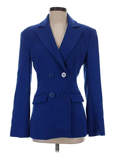 Pre-owned Assorted Brands Blazer Jacket In Blue