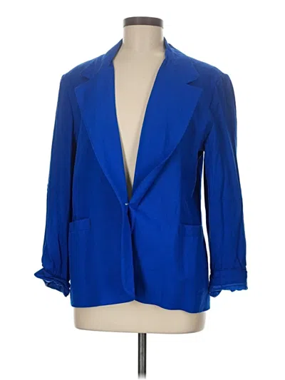 Pre-owned Assorted Brands Blazer Jacket In Blue