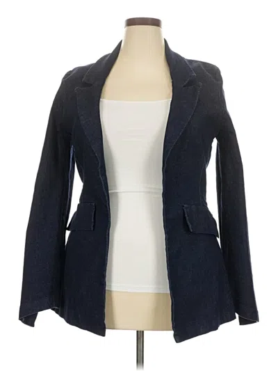 Pre-owned Assorted Brands Blazer Jacket In Blue