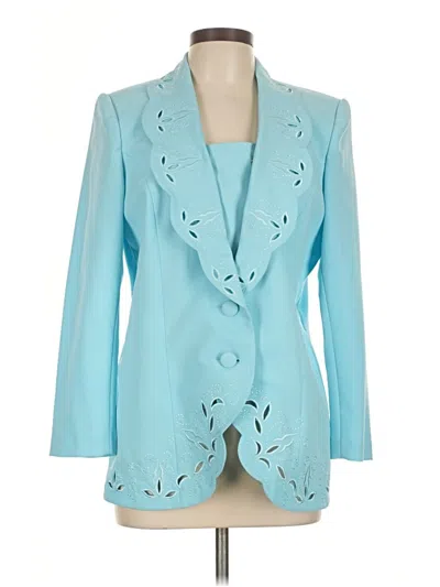 Pre-owned Assorted Brands Blazer Jacket In Blue