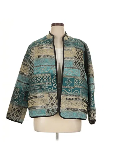 Pre-owned Assorted Brands Blazer Jacket In Blue