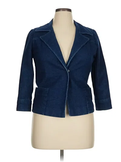 Pre-owned Assorted Brands Blazer Jacket In Blue