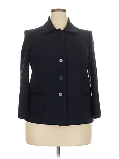 Pre-owned Assorted Brands Blazer Jacket In Blue