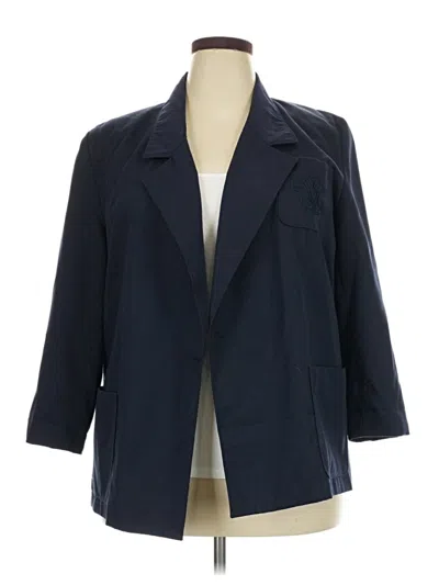 Pre-owned Assorted Brands Blazer Jacket In Blue