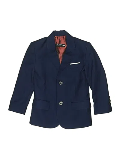 Pre-owned Assorted Brands Kids' Blazer Jacket In Blue