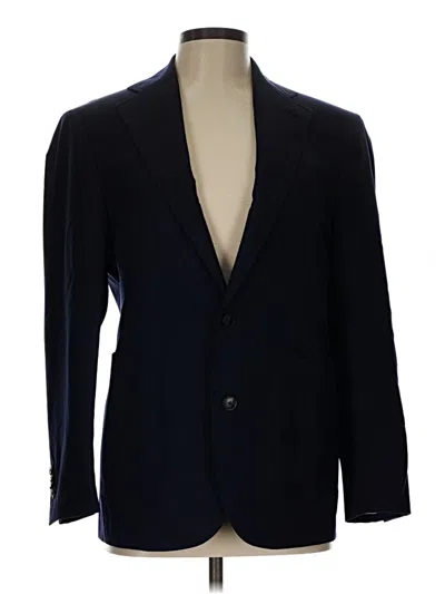 Pre-owned Assorted Brands Blazer Jacket In Blue