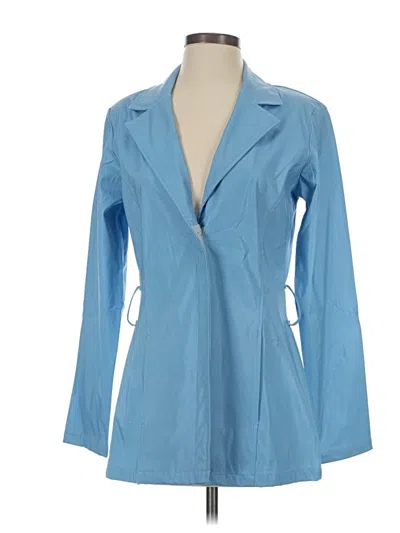 Pre-owned Assorted Brands Blazer Jacket In Blue