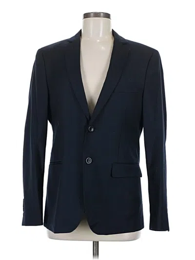 Pre-owned Assorted Brands Blazer Jacket In Blue