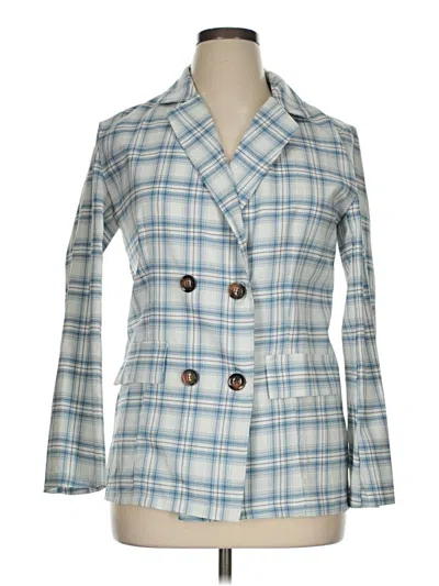 Pre-owned Assorted Brands Blazer Jacket In Blue
