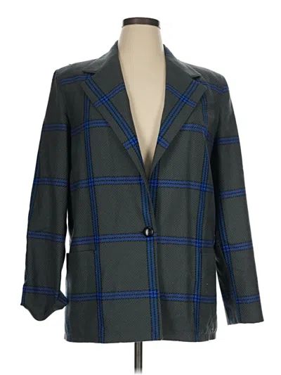Pre-owned Assorted Brands Blazer Jacket In Blue