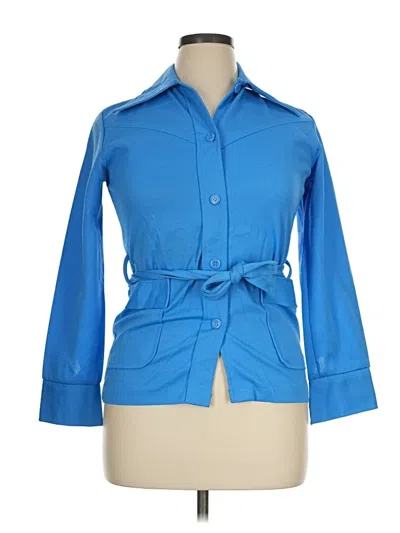 Pre-owned Assorted Brands Blazer Jacket In Blue