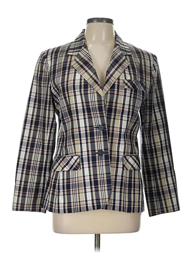 Pre-owned Assorted Brands Blazer Jacket In Blue