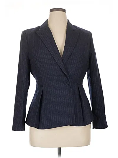 Pre-owned Assorted Brands Blazer Jacket In Blue