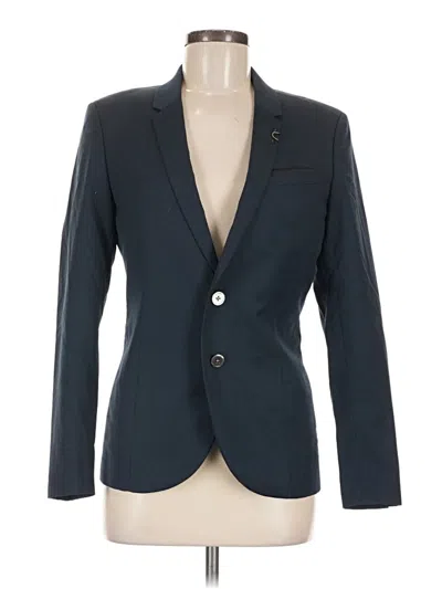 Pre-owned Assorted Brands Blazer Jacket In Blue