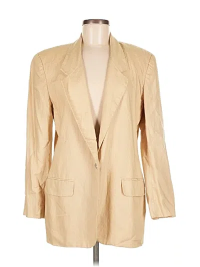 Pre-owned Assorted Brands Blazer Jacket In Brown