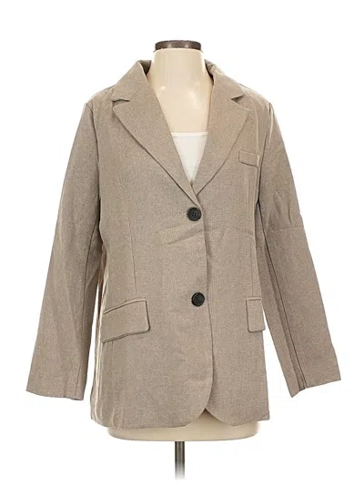 Pre-owned Assorted Brands Blazer Jacket In Brown