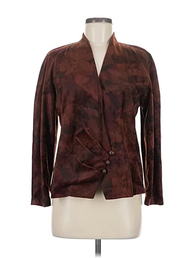 Pre-owned Assorted Brands Blazer Jacket In Brown