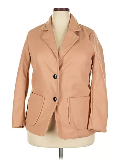 Pre-owned Assorted Brands Blazer Jacket In Brown