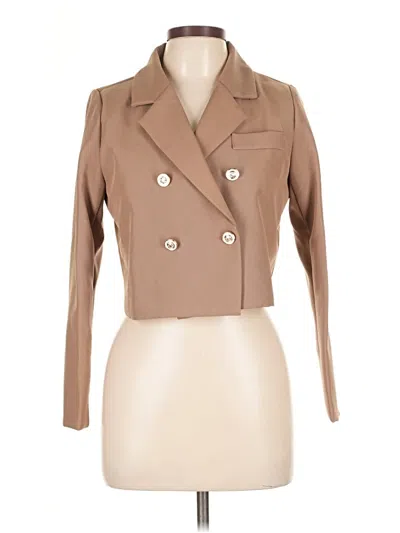 Pre-owned Assorted Brands Blazer Jacket In Brown