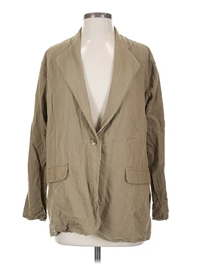 Pre-owned Assorted Brands Blazer Jacket In Brown