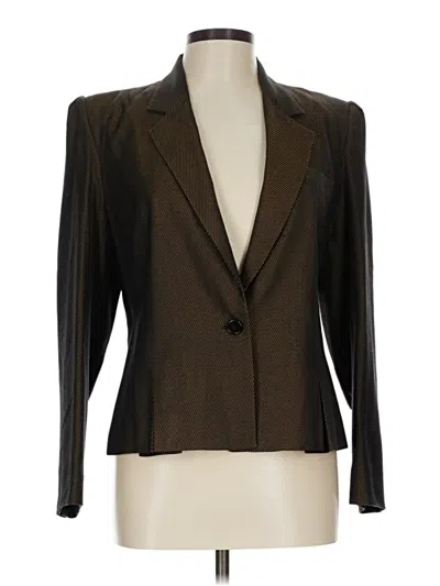 Pre-owned Assorted Brands Blazer Jacket In Brown