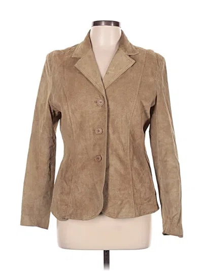 Pre-owned Assorted Brands Blazer Jacket In Brown