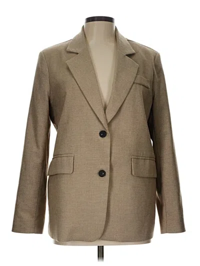 Pre-owned Assorted Brands Blazer Jacket In Brown