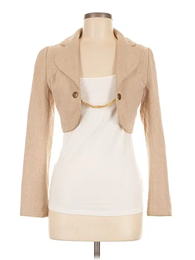 Pre-owned Assorted Brands Blazer Jacket In Brown
