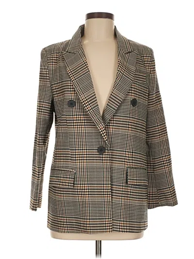 Pre-owned Assorted Brands Blazer Jacket In Brown