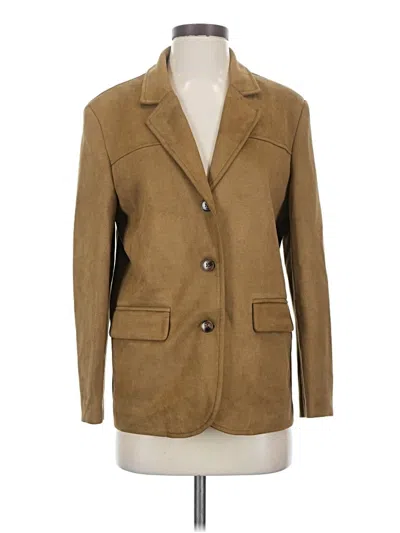 Pre-owned Assorted Brands Blazer Jacket In Brown
