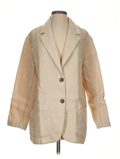 Pre-owned Assorted Brands Blazer Jacket In Brown