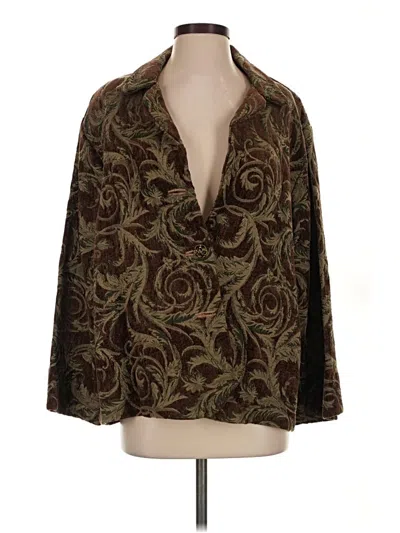 Pre-owned Assorted Brands Blazer Jacket In Brown