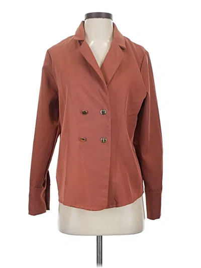Pre-owned Assorted Brands Blazer Jacket In Brown