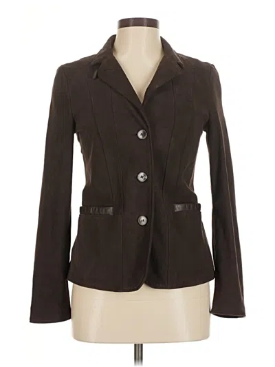 Pre-owned Assorted Brands Blazer Jacket In Brown