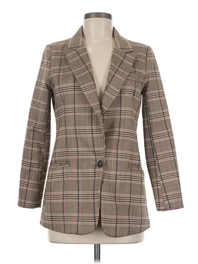 Pre-owned Assorted Brands Blazer Jacket In Brown