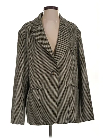 Pre-owned Assorted Brands Blazer Jacket In Brown